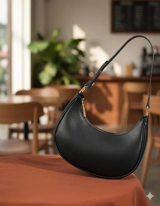Elegant Black Tote Bag