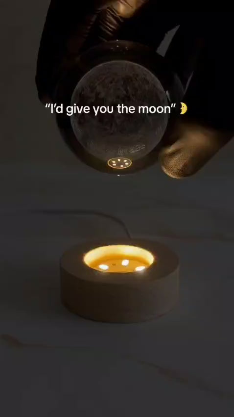 Luminous Moon Crystal Lamp