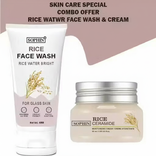 Rice Skin Whitening Cream & Facewash