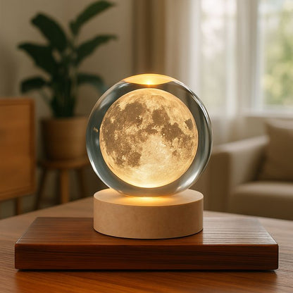 Luminous Moon Crystal Lamp