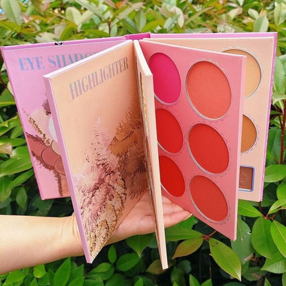 Eye Shadow & Highlighter Makeup Book Palette