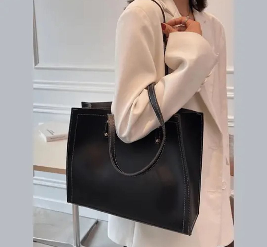 Black Tote Office Bag