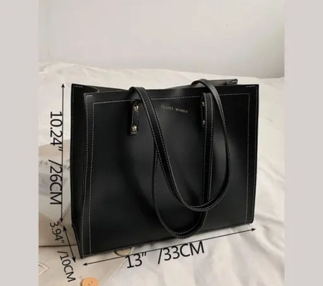 Black Tote Office Bag